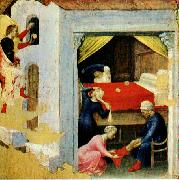 GELDER, Aert de Quaratesi Altarpiece: St. Nicholas and three poor maidens sg painting